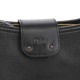 Chloé Black Calfskin Hobo Shoulder Bag
