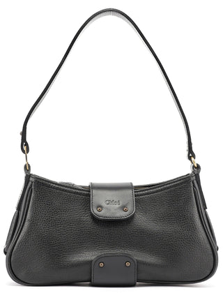 Chloé Black Calfskin Hobo Shoulder Bag