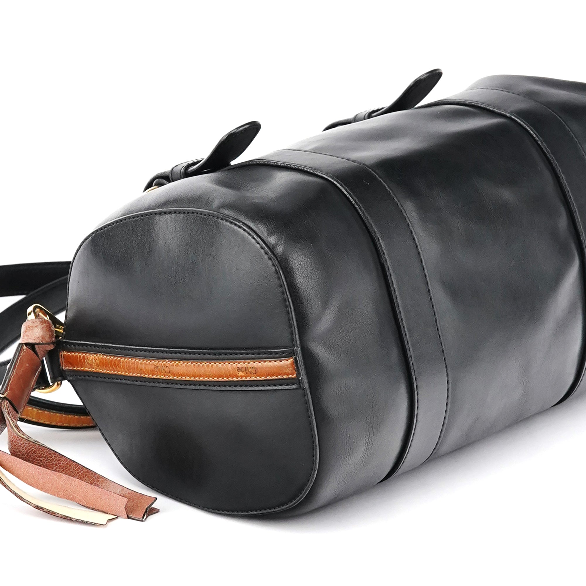 Chloe Black Calfskin Leather Boston 2-Way Bag