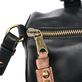 Chloe Black Calfskin Leather Boston 2-Way Bag