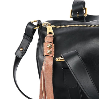 Chloe Black Calfskin Leather Boston 2-Way Bag