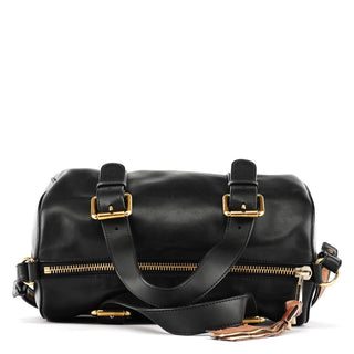 Chloe Black Calfskin Leather Boston 2-Way Bag