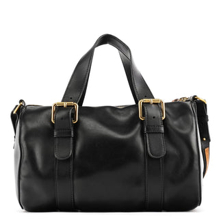Chloe Black Calfskin Leather Boston 2-Way Bag