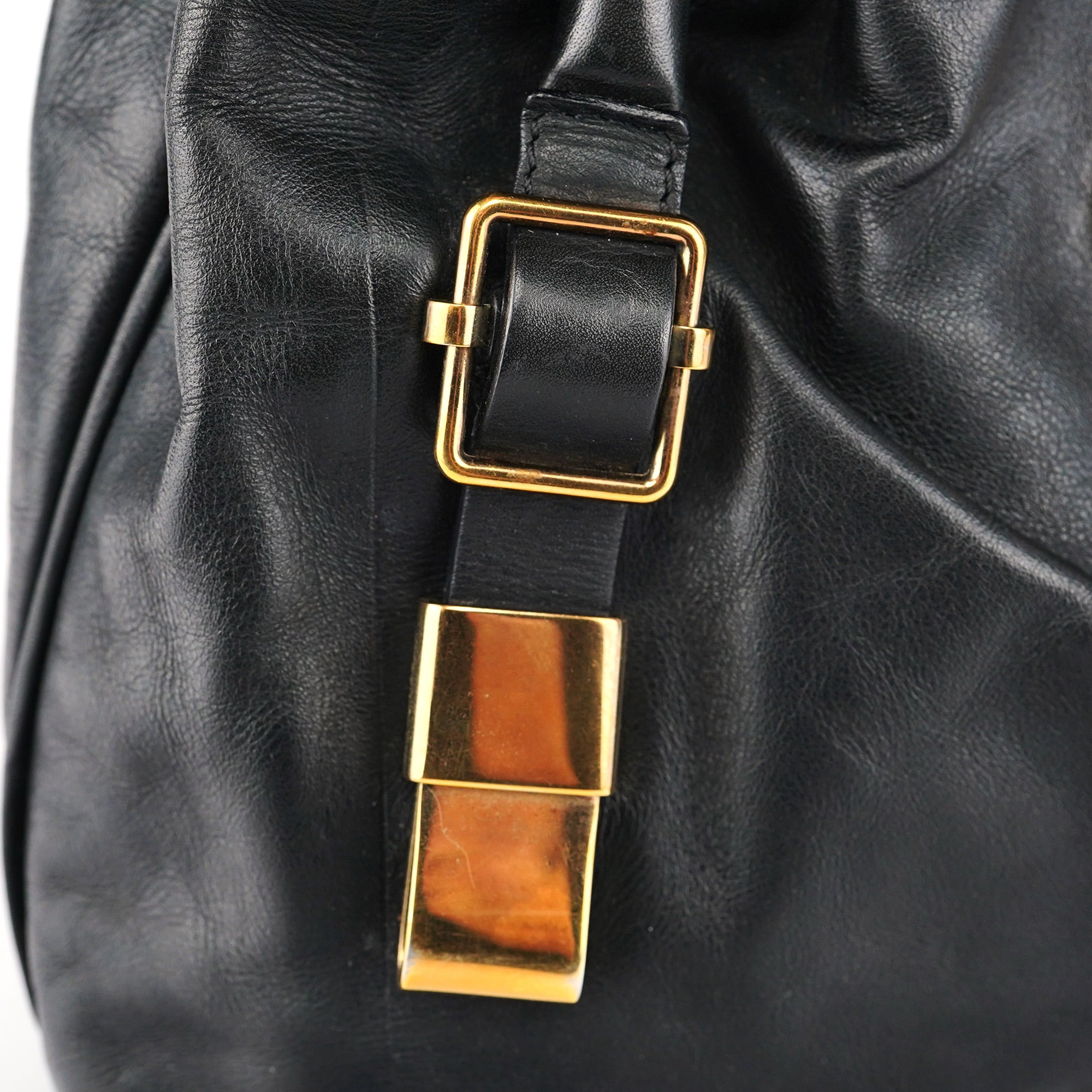 Chloé Black Calfskin Leather Tote Bag