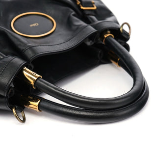 Chloé Black Calfskin Leather Tote Bag