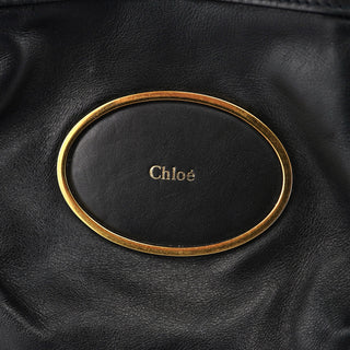 Chloé Black Calfskin Leather Tote Bag