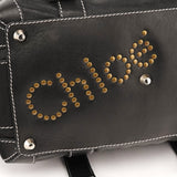 Chloé Black Calfskin Patsy Boston Bowling Bag