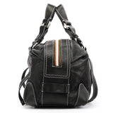 Chloé Black Calfskin Patsy Boston Bowling Bag