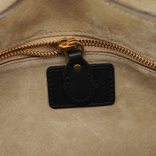 Chloe Black Calfskin Studded Paraty 2-Way Bag