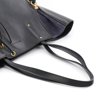 Chloe Black Calfskin Zippered Tote Bag