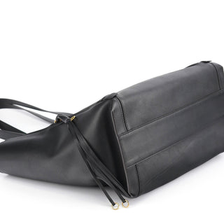 Chloe Black Calfskin Zippered Tote Bag