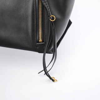 Chloe Black Calfskin Zippered Tote Bag