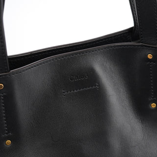 Chloe Black Calfskin Zippered Tote Bag