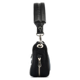 Chloe Black Canvas Logo Shoulder Bag