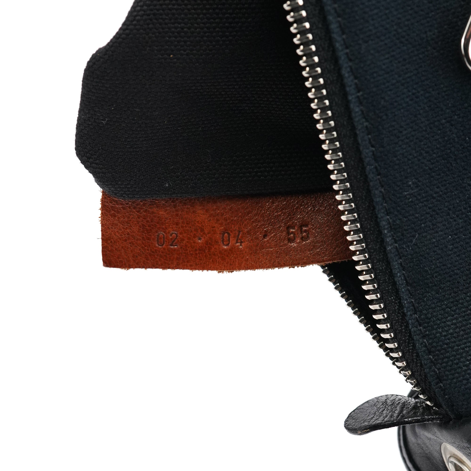 Chloe Black Canvas Logo Shoulder Bag