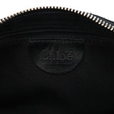 Chloe Black Canvas Logo Shoulder Bag