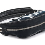 Chloe Black Canvas Logo Shoulder Bag