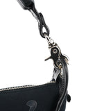 Chloe Black Canvas Logo Shoulder Bag