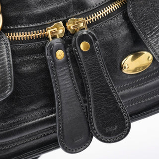 Chloé Black Lambskin Bay 2-Way Bag