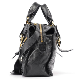 Chloé Black Lambskin Bay 2-Way Bag