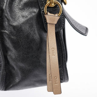 Chloé Black Lambskin Bay 2-Way Bag