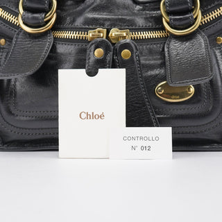 Chloé Black Lambskin Bay 2-Way Bag