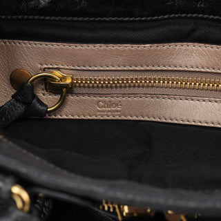 Chloé Black Lambskin Bay 2-Way Bag