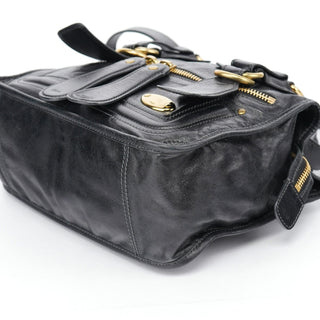 Chloé Black Lambskin Bay 2-Way Bag