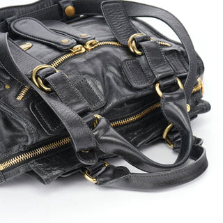 Chloé Black Lambskin Bay 2-Way Bag