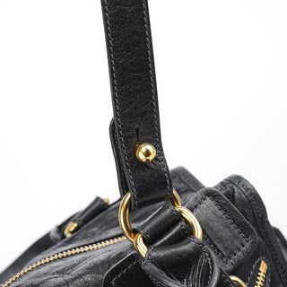 Chloé Black Lambskin Bay 2-Way Bag