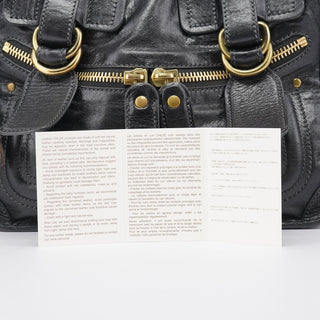 Chloé Black Lambskin Bay 2-Way Bag