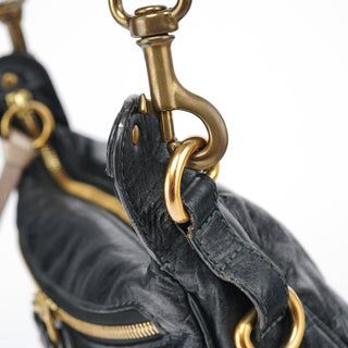 Chloé Black Lambskin Bay Crossbody Bag