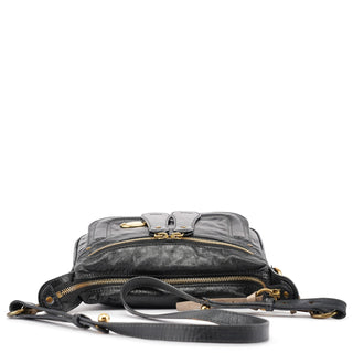 Chloé Black Lambskin Bay Crossbody Bag