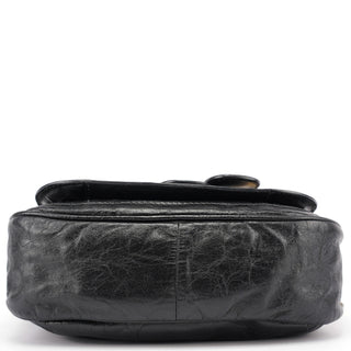 Chloé Black Lambskin Bay Crossbody Bag