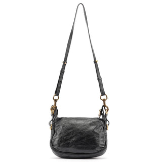 Chloé Black Lambskin Bay Crossbody Bag
