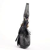 Chloé Black Lambskin Bay Shoulder Bag