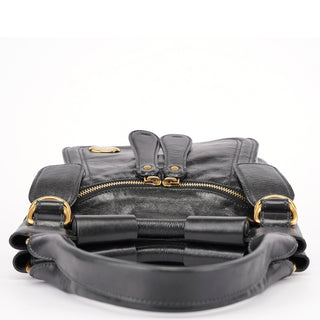 Chloé Black Lambskin Bay Shoulder Bag