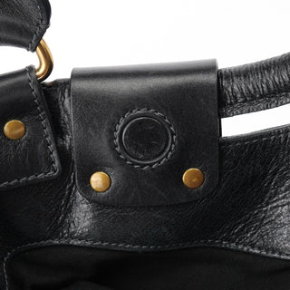 Chloé Black Lambskin Bay Shoulder Bag