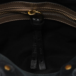 Chloé Black Lambskin Bay Shoulder Bag