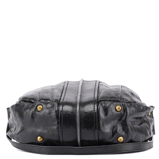 Chloé Black Lambskin Knot Handle Hobo Shoulder Bag