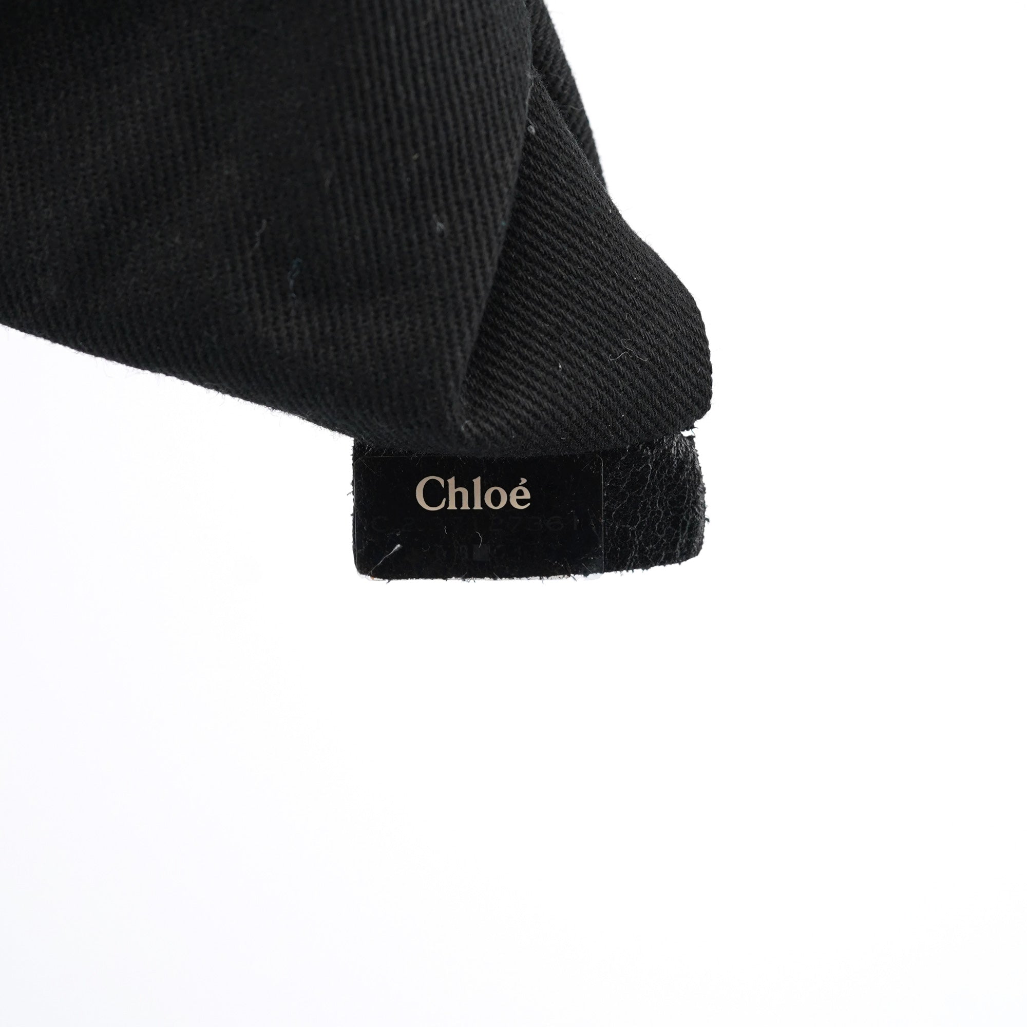 Chloe Black Lambskin Leather Bay Tote Bag