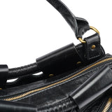 Chloe Black Lambskin Leather Bay Tote Bag