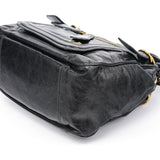 Chloe Black Lambskin Leather Bay Tote Bag