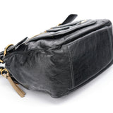 Chloe Black Lambskin Leather Bay Tote Bag