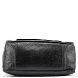 Chloe Black Lambskin Leather Bay Tote Bag