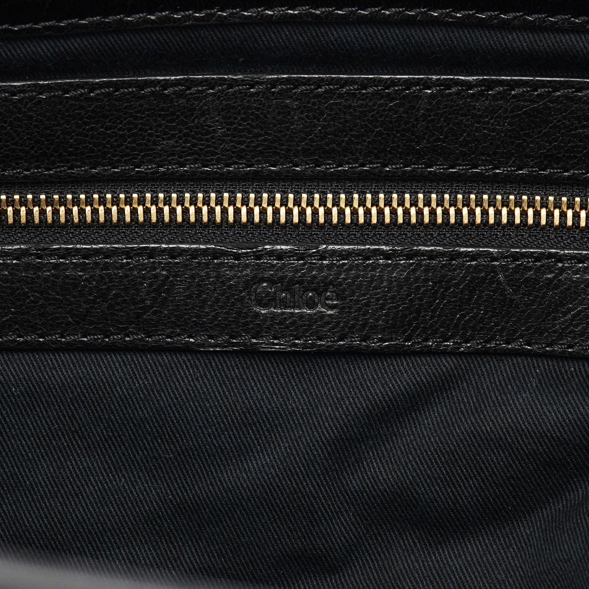 Chloé Black Lambskin Leather Tote Bag