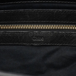 Chloé Black Lambskin Leather Tote Bag