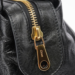 Chloé Black Lambskin Leather Tote Bag