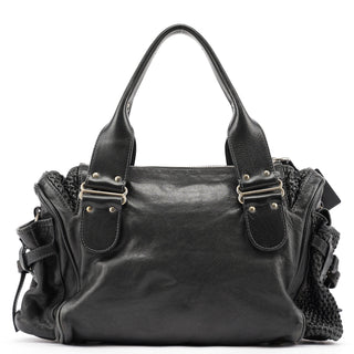 Chloé Black Lambskin Leather Tote Bag