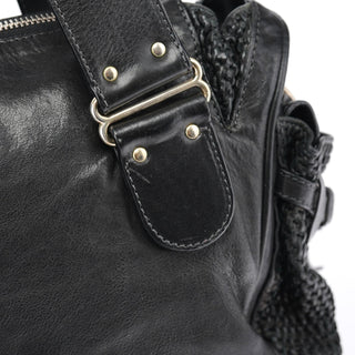 Chloé Black Lambskin Leather Tote Bag